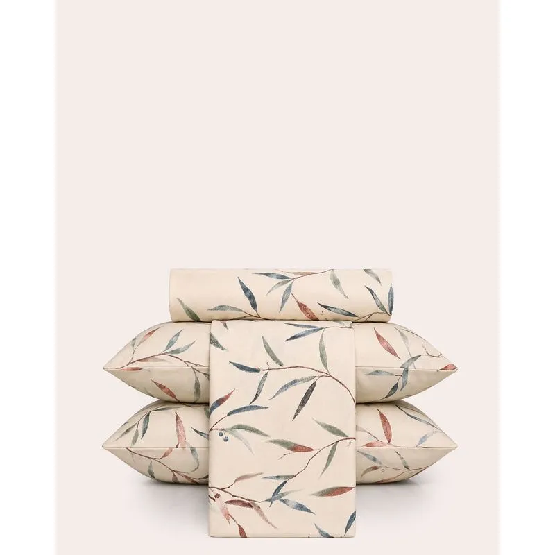 Jogo de Cama Casal 4 Peças Arte & Cazza Estampado Verde UN