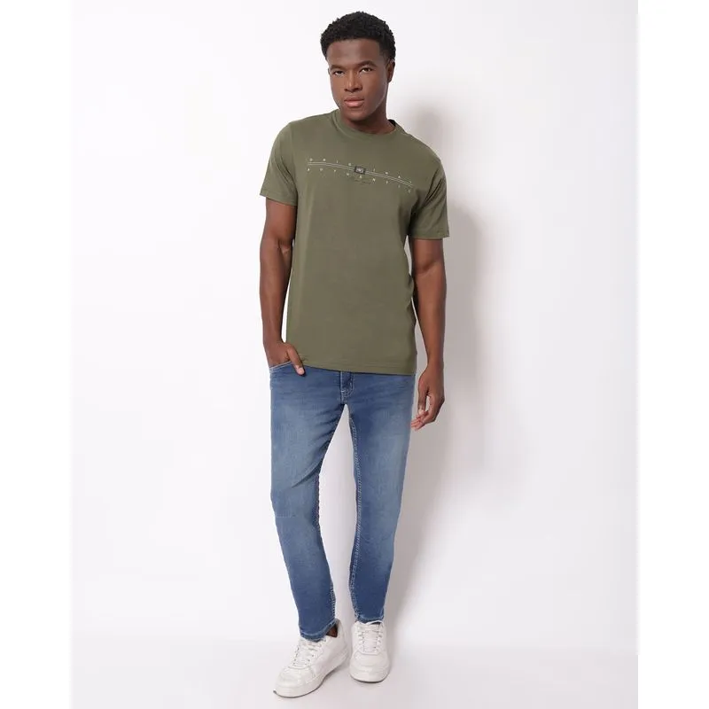 Calça Jeans Masculina Slim Estonada Azul 38