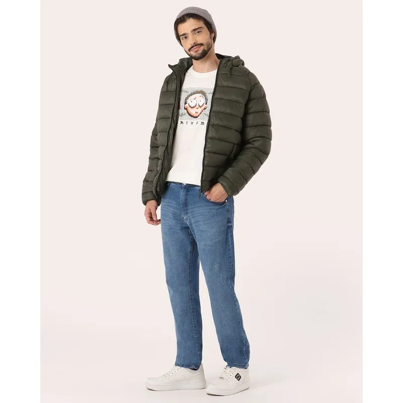 Calça Jeans Masculina Slim Estonada Azul 50