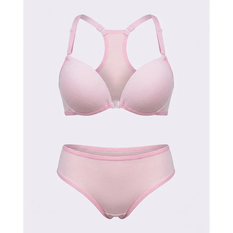 Conjunto Lingerie Juvenil Bojo Nadador Rosa 14