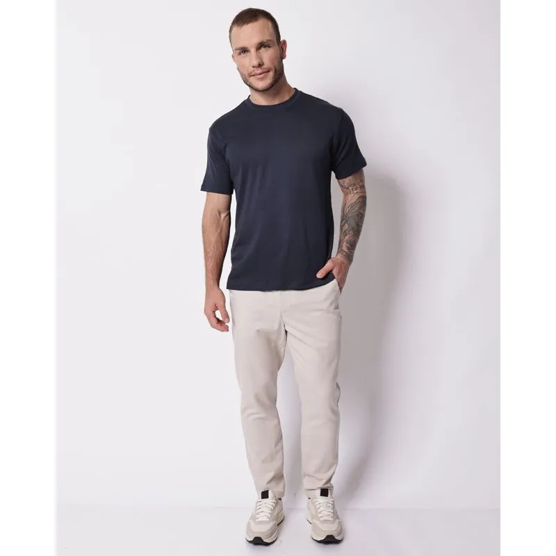 Calça Sarja Masculina Reta Bege XG