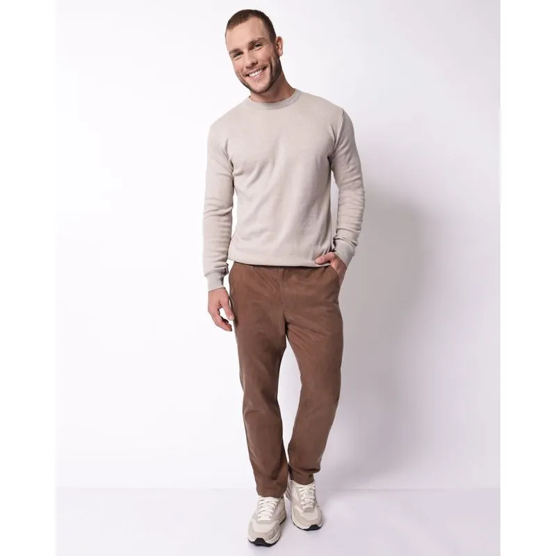 Calça Sarja Masculina Reta Marrom XG
