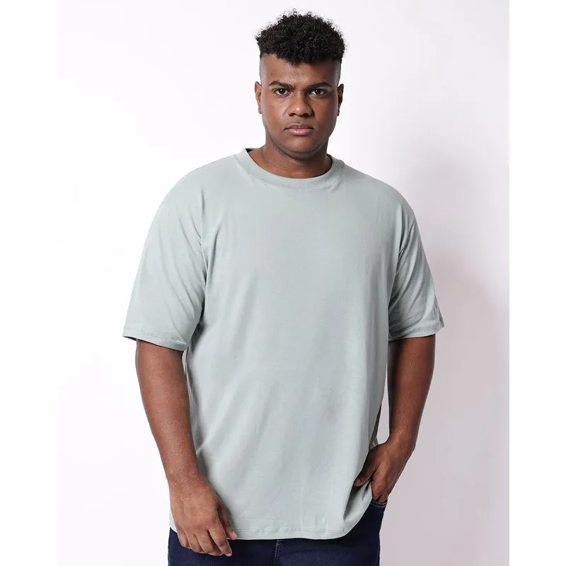 Camiseta Plus Size Masculina Lisa Verde G5