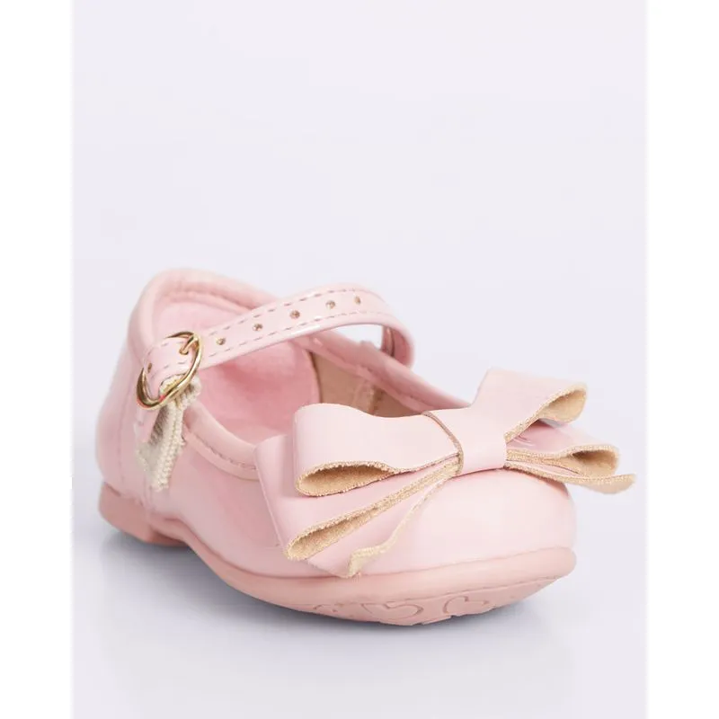 Sapatilha Bebê Molekinha com Laço Rosa 21