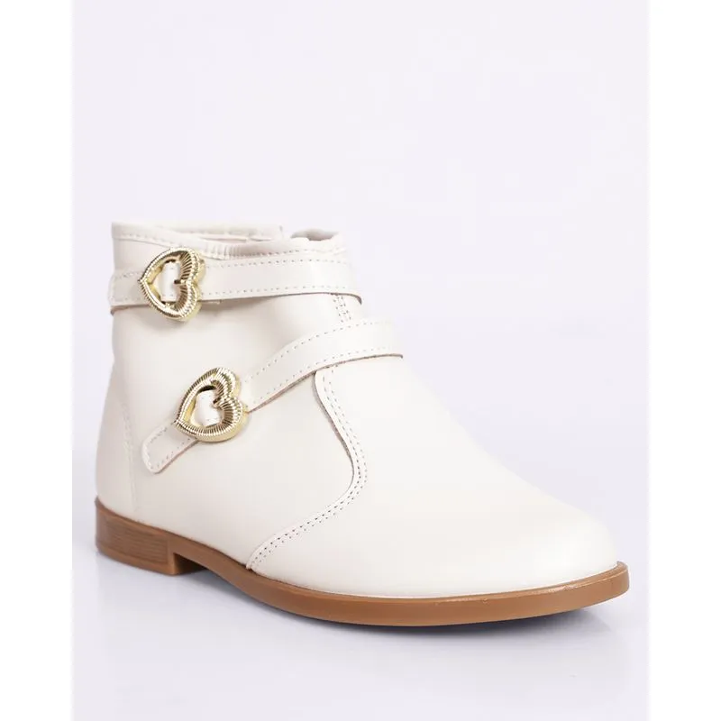 Bota Infantil Molekinha Cano Curto Branca 32
