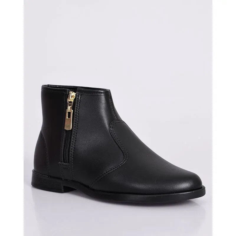 Bota Infantil Molekinha Cano Curto Preta 35