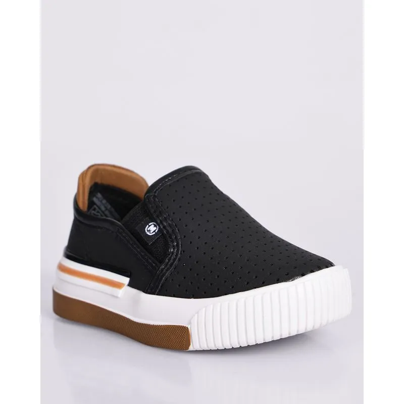 Tênis Bebê Molekinho Slip On Texturizado Preto 25