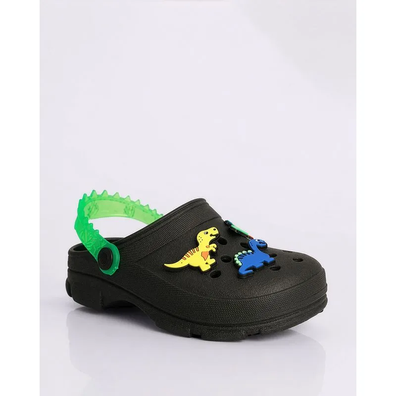 Sandália Infantil Babuch Dinossauro Preta 17/18