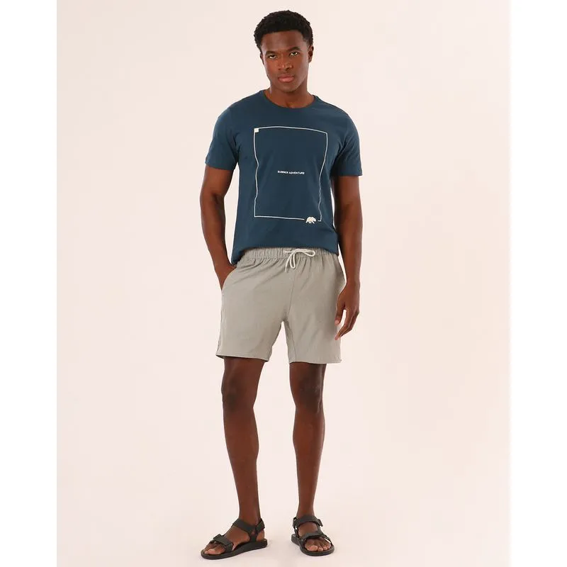 Short Masculino Praia com Bolsos Cinza G