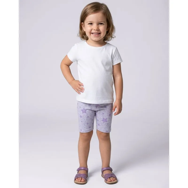 Bermuda Ciclista Bebê Estampas Sortidas Cinza 2