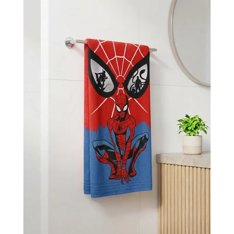 Toalha de Banho Infantil Marvel Homem Aranha Vermelho UN