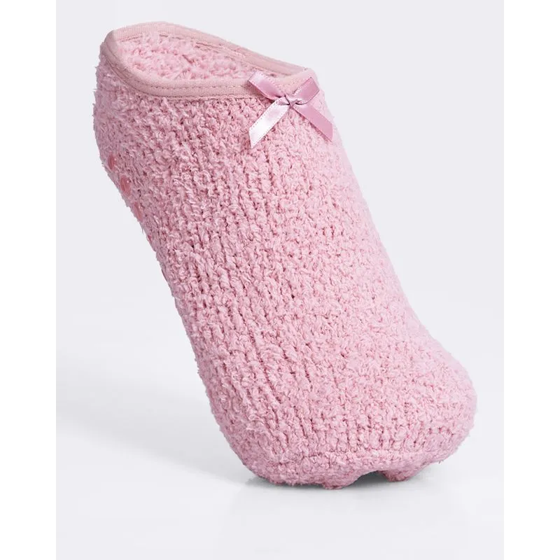 Meia Feminina Sapatilha Chenille com Antiderrapante Rosa 34 A 38