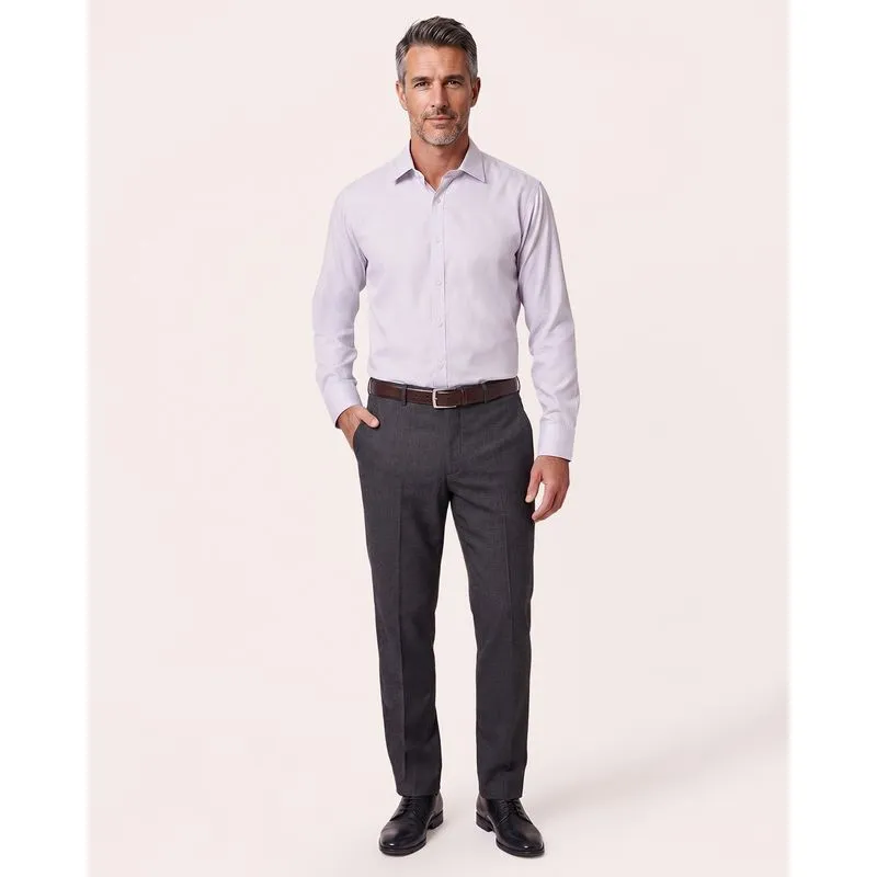 Calça Social Masculina Slim Cinza 46