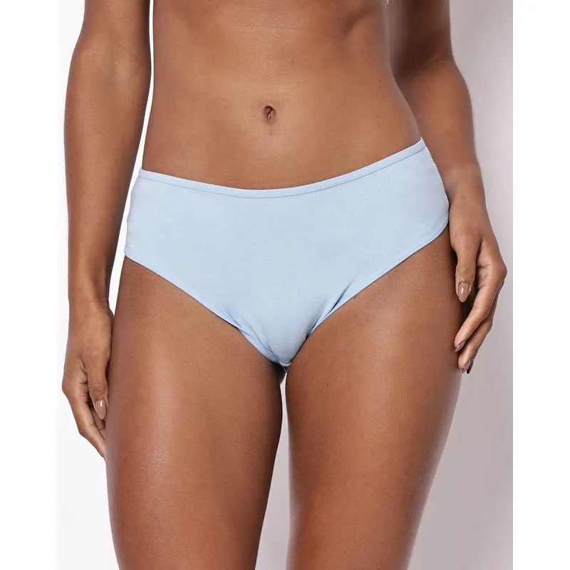 Calcinha Feminina Lisa Azul GG