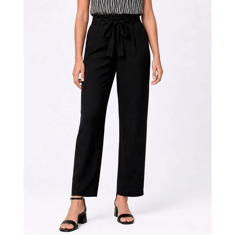 Calça Feminina Berry & Co. Clochard Viscose Preta G