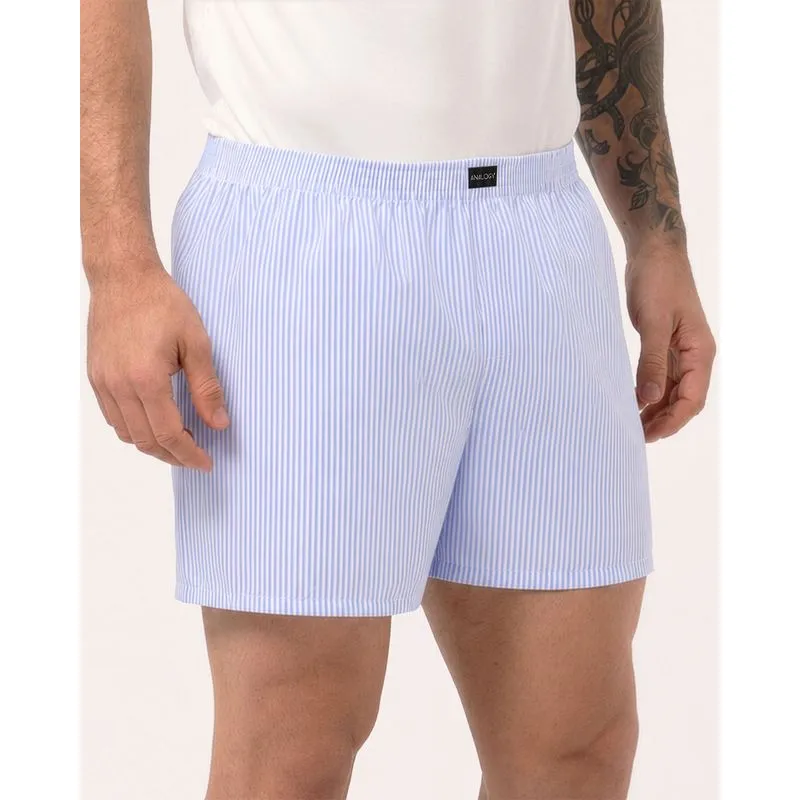 Samba Canção Masculina Analogy Listrada Azul P