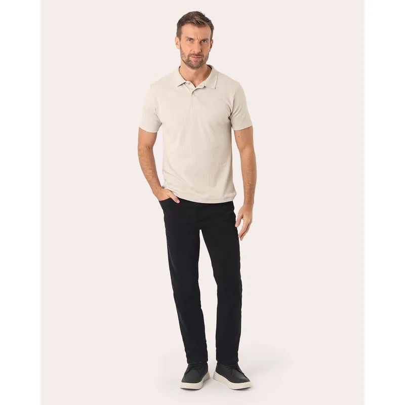 Calça Sarja Masculina Slim Preta 52