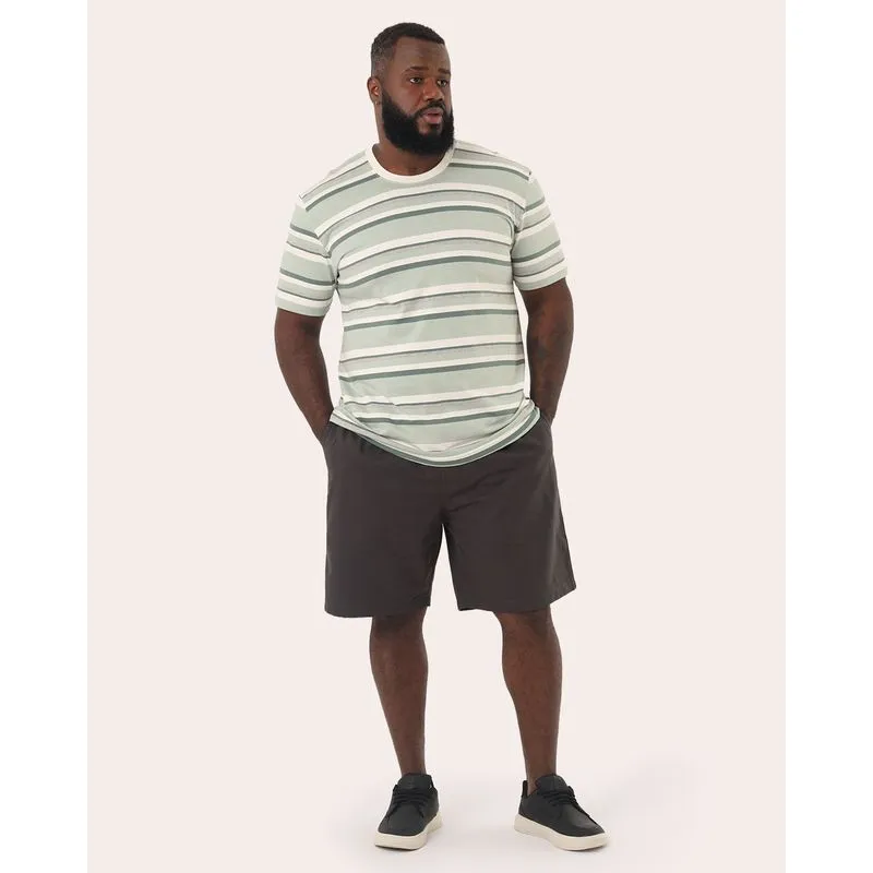 Bermuda Plus Size Masculina Casal com Bolsos Cinza G3