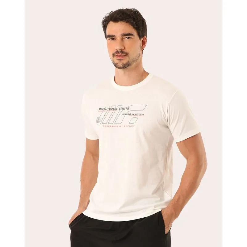 Camiseta Masculina Fitter Algodão Manga Curta Off White PP