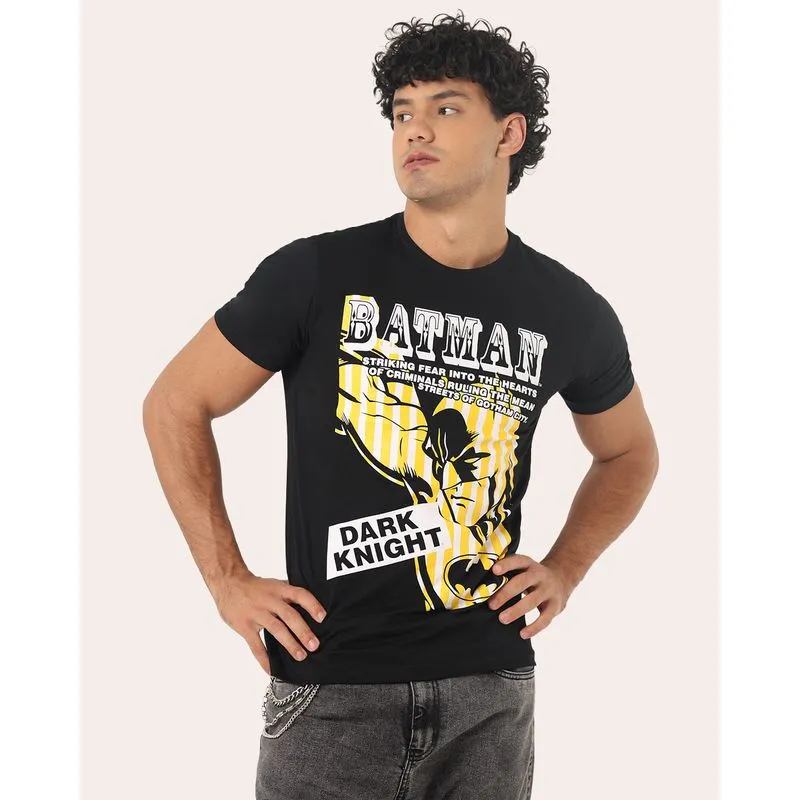 Camiseta Masculina Algodão DC Comics Batman Preta XG