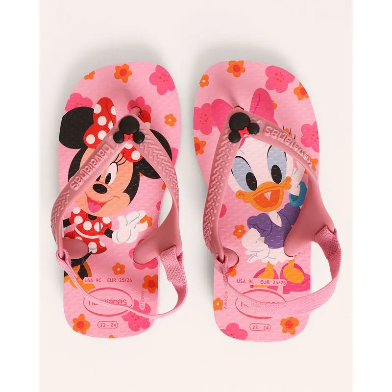 Chinelo Bebê Havaianas Disney Minnie e Margarida Rosa 20