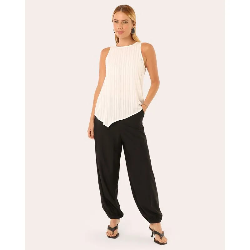 Calça Feminina Aladim com Bolsos Preta GG