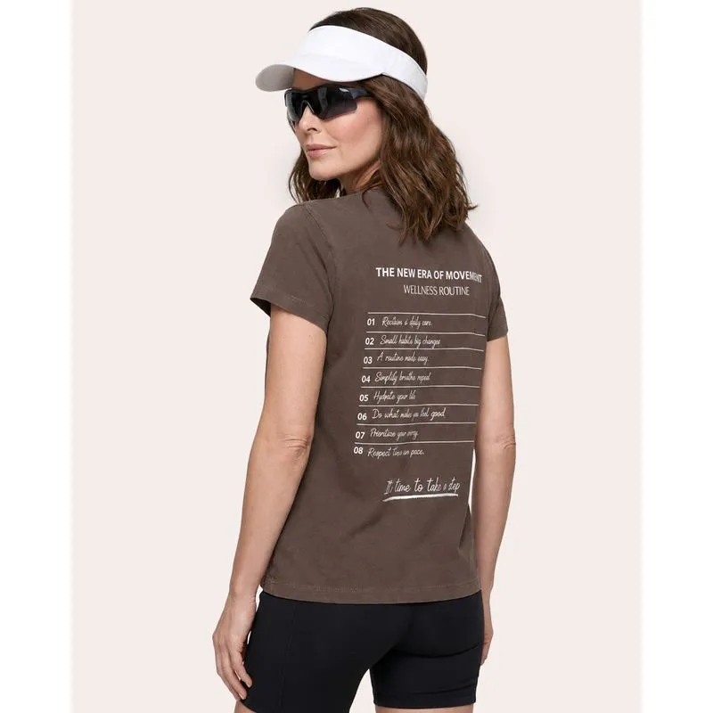 Blusa Fitness Feminina Fitter Estampa Marrom G