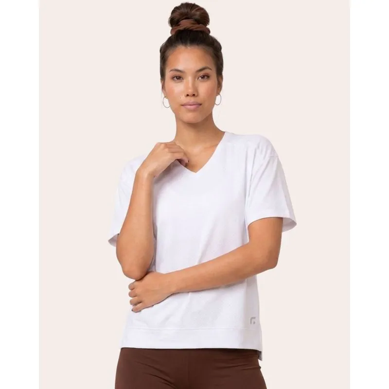 Camiseta Fitness Feminina Algodão Fitter Branca G