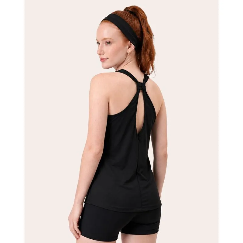 Regata Fitness Feminina Fitter com Regulador Preta P