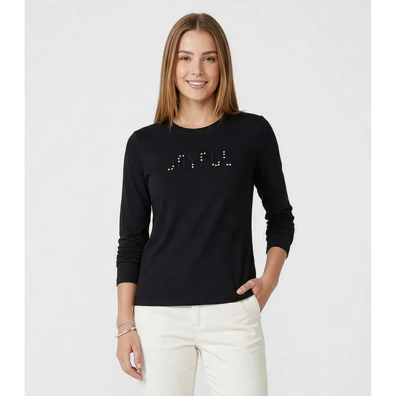 Blusa Feminina Manga Longa Viscose Endless Preto GG