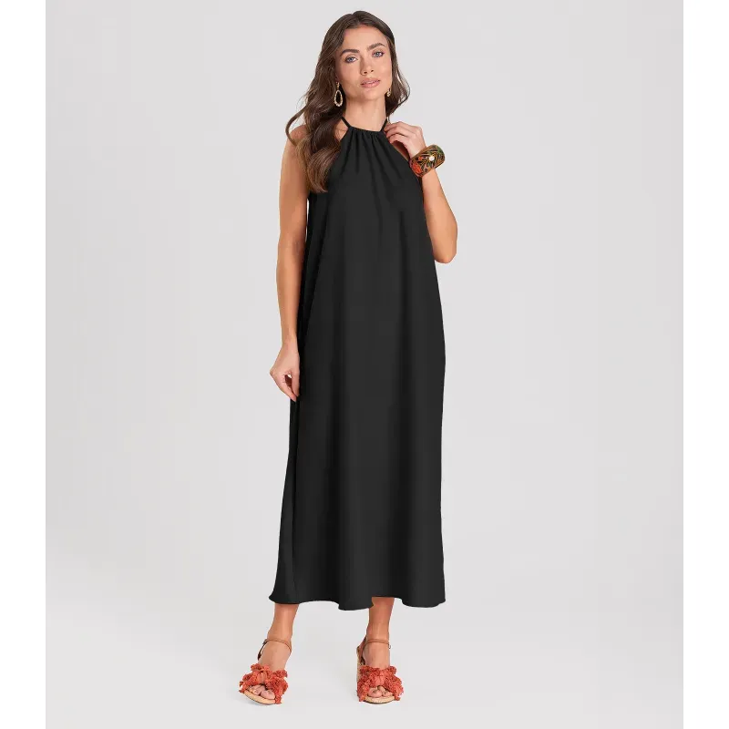 Vestido Feminino Midi Dianna Preto GG