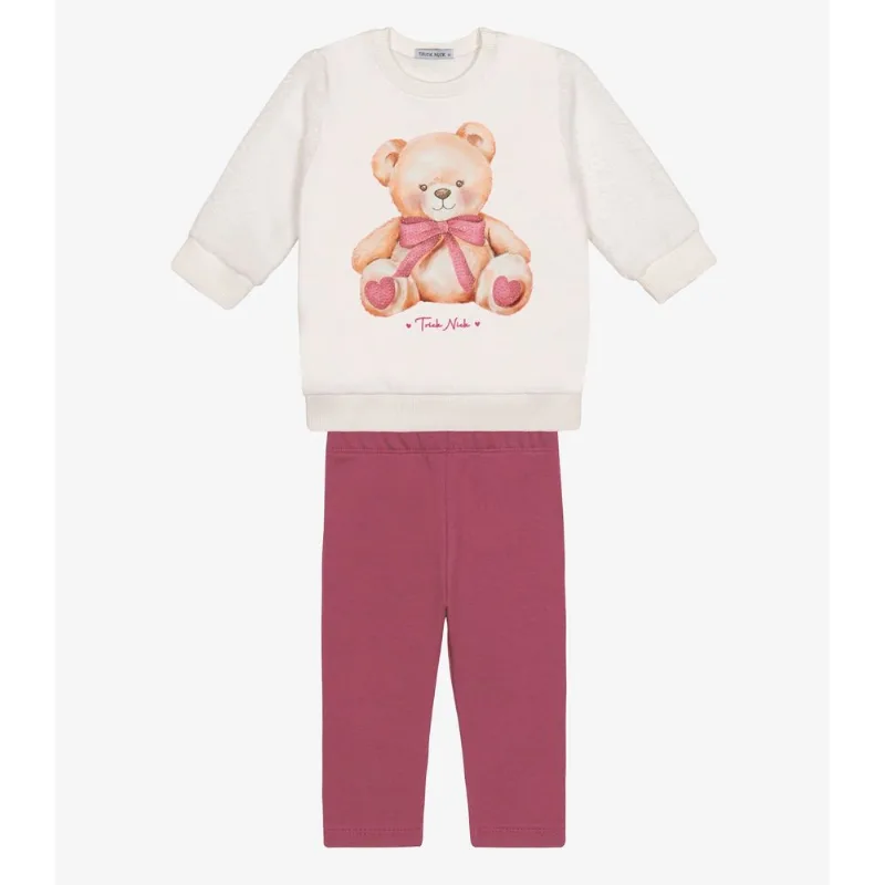Conjunto Blusão Com Legging Feminino Trick Nick Bege G