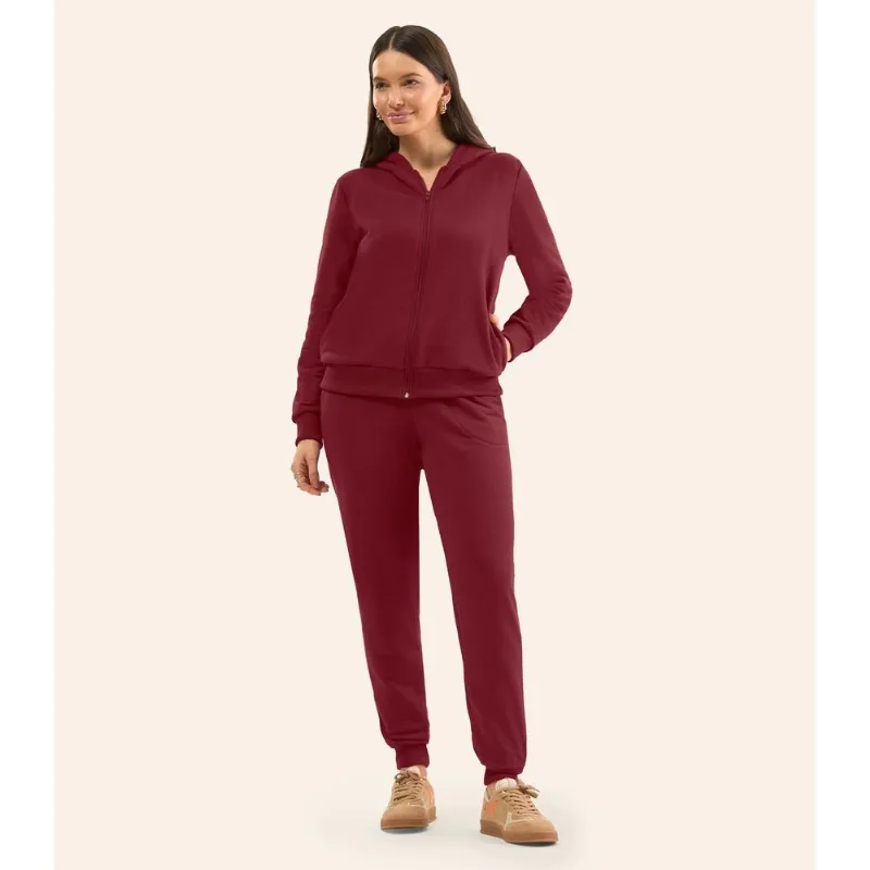 Jaqueta Feminina Básica Moletom Peluciado Rovitex Vermelho P