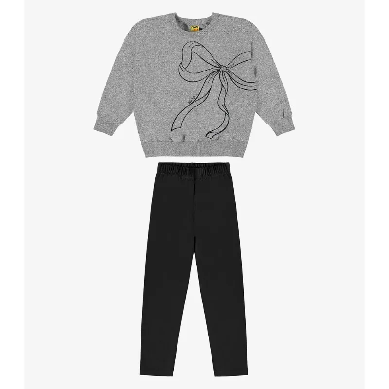 Conjunto Blusão com Legging Rovi Kids Cinza 6