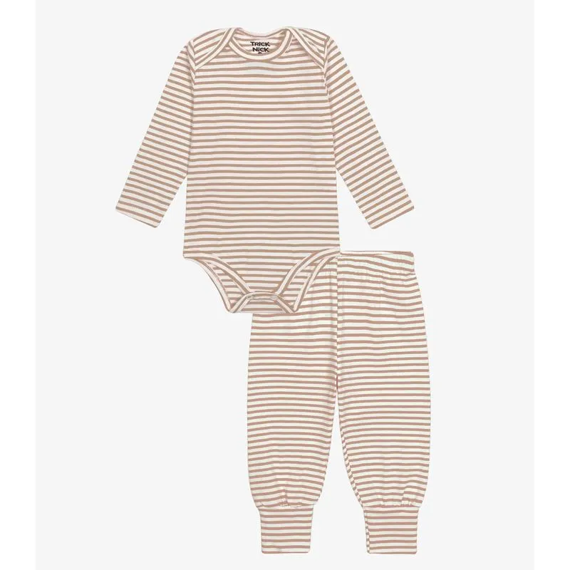 Conjunto Body com Calça Menina Trick Nick Marrom P