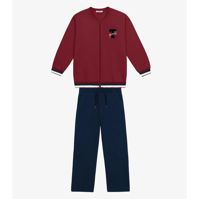 Conjunto Jaqueta com Calça Menino Trick Nick Vermelho 8