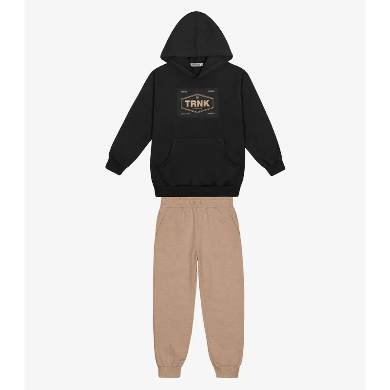 Conjunto Blusão Com Capuz E Calça Trick Nick Preto 4