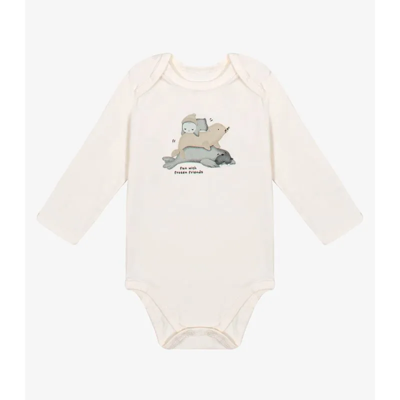 Body Infantil Menino Cotton Trick Nick Bege G