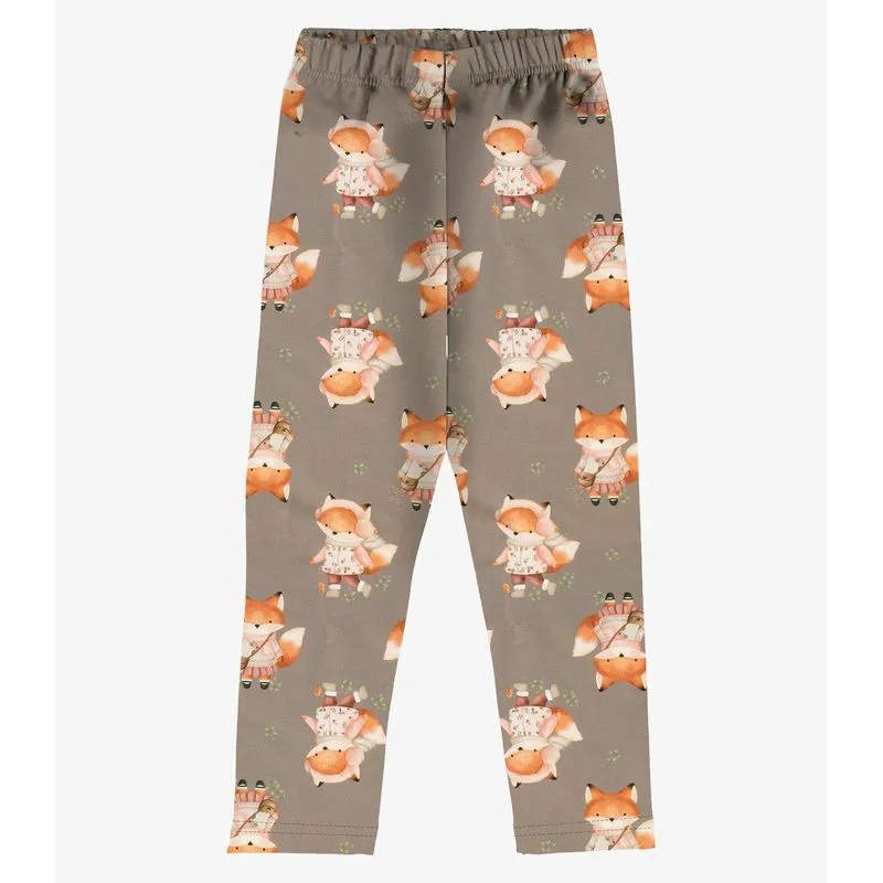 Legging Malha Soft Touch Rovi Kids Marrom 2