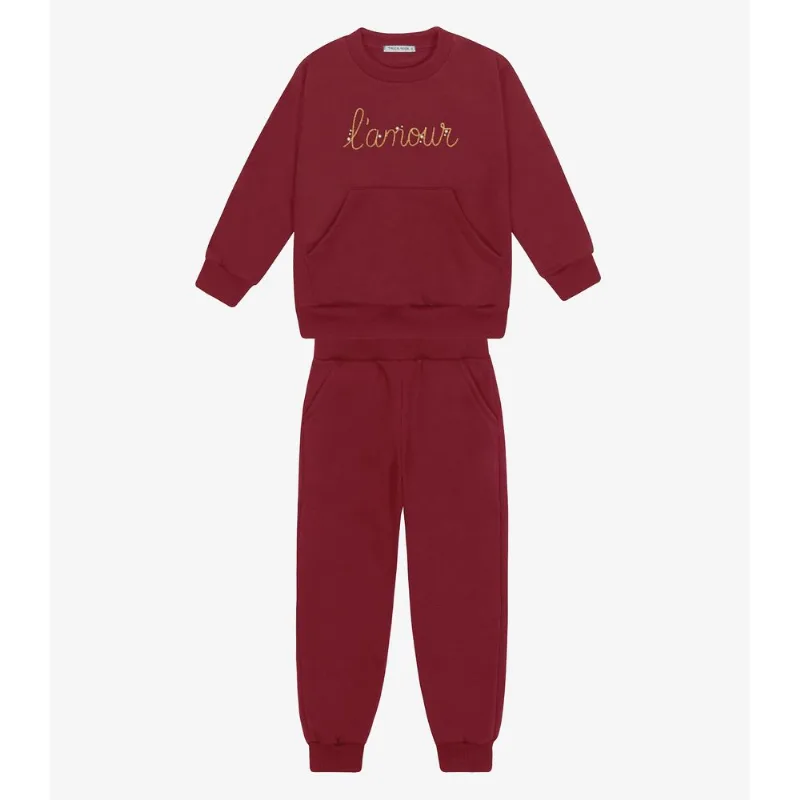 Conjunto Blusão com Calça Menina Trick Nick Vermelho 4