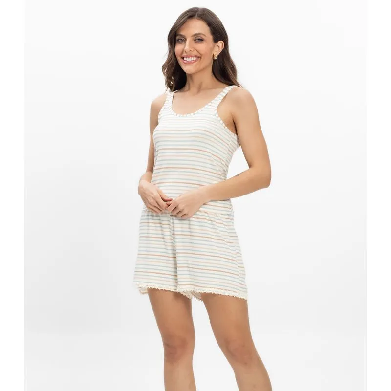 Pijama Regata Feminino Regata Infinita Cor Azul P