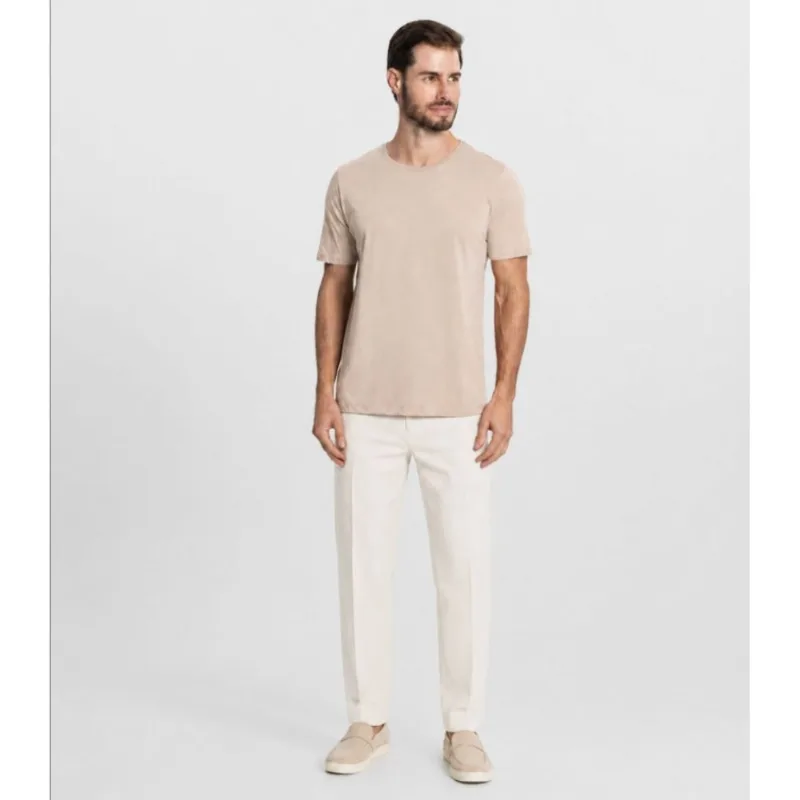 Camiseta Masculina Básica Em Meia Malha Diametro Marrom G