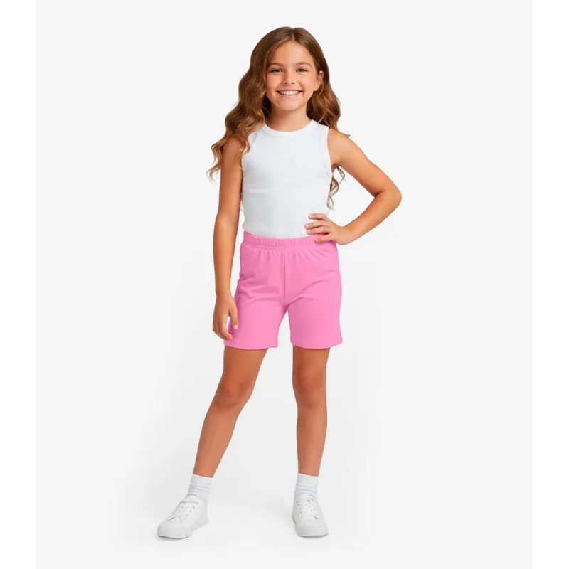 Bermuda Ciclista Infantil Básica Soletex Rosa 6