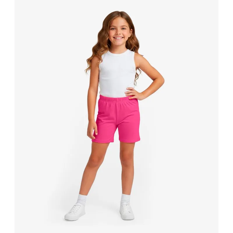 Bermuda Ciclista Infantil Básica Soletex Rosa 3