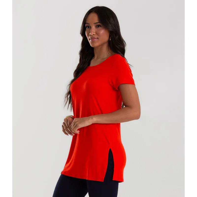 Blusa Básica Alongada Feminina Rovitex Vermelho M