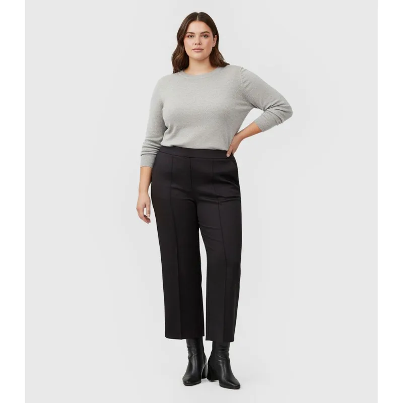 Calça Feminina Pantalona Plus Size Renaluci Preto G2