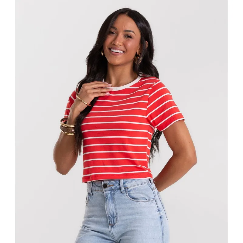 Blusa Feminina em Cotton Leve Rovitex Vermelho P