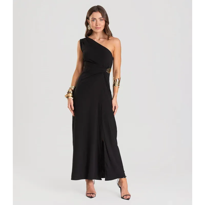Vestido Feminino Super Midi Dianna Preto P