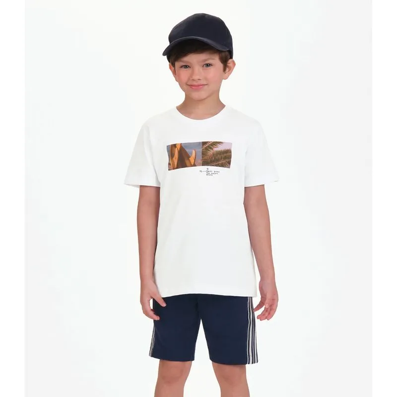 Bermuda Moletom Sarjado Masculina Trick Nick Azul 12