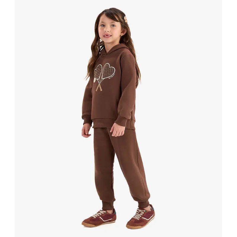 Conjunto Blusão com Calça Moletom Rovi Kids Marrom 8